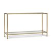 Keswick 140 Rectangular Console Table - Brushed Brass