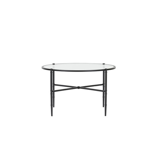 Coniston 75 Low Round Coffee Table - Black Bronze