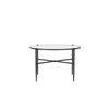 Coniston 75 Low Round Coffee Table - Black Bronze