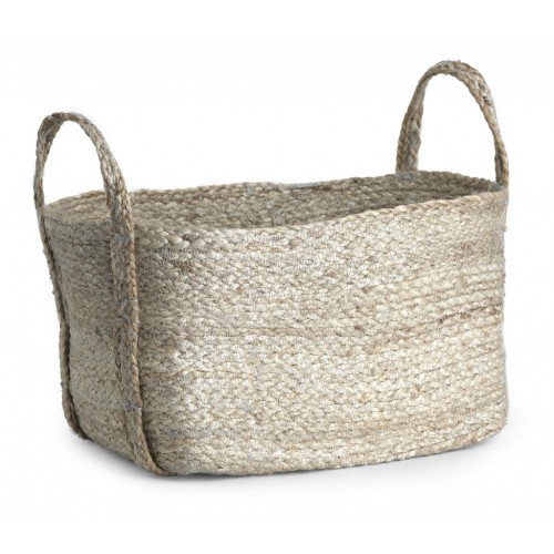 Arbroath Rectangular Jute Basket, Medium