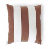 Evie stripe outdoor cushion 45x45 Burnt Sienna