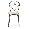 Boscombe Dining Chair with Oatmeal Cushion - Black