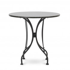 Boscombe 75 Round Table Base - Metal - Black