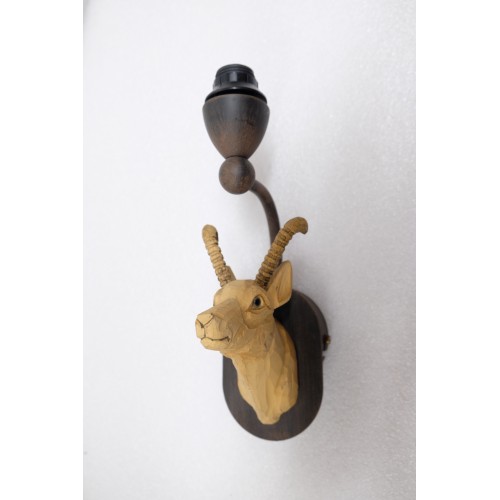 LAMPE bois avec abat-jour cerf imprimé, Léonie's