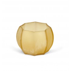 Alconbury Ridged Tealight Holder - Amber