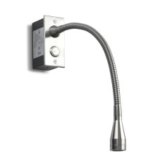 Rathbone Bedside Reading Light - Satin Nickel