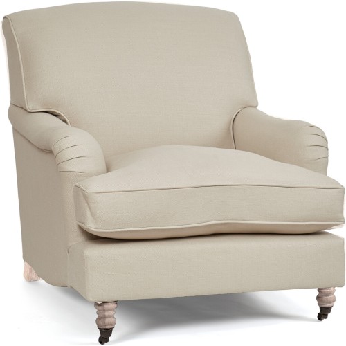 Olivia Armchair Hugo Pale Oat - Pale Oak Legs