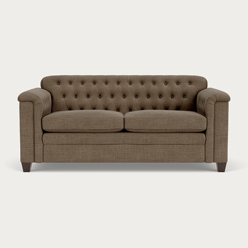 Lottie Sofa Medium - Harry Mortar - Darkened Oak Legs