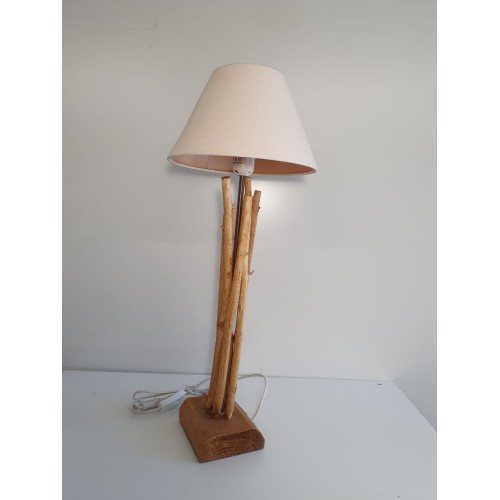 LAMPE bois avec abat-jour cerf imprimé, Léonie's