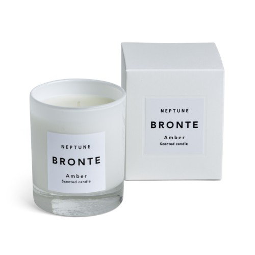 Bronte Amber Scented Candle - White