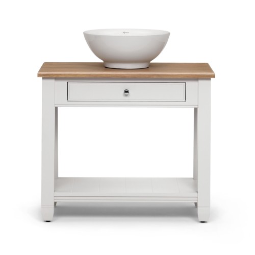 Chichester 850 Oak Countertop Washstand - Shell