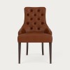 Henley Dining Chair st James Saddle Black Oak Legs