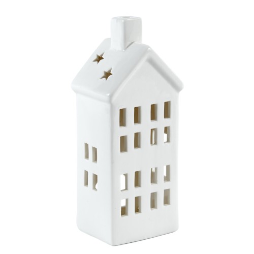 Castleton Tall Ceramic House with Chimney