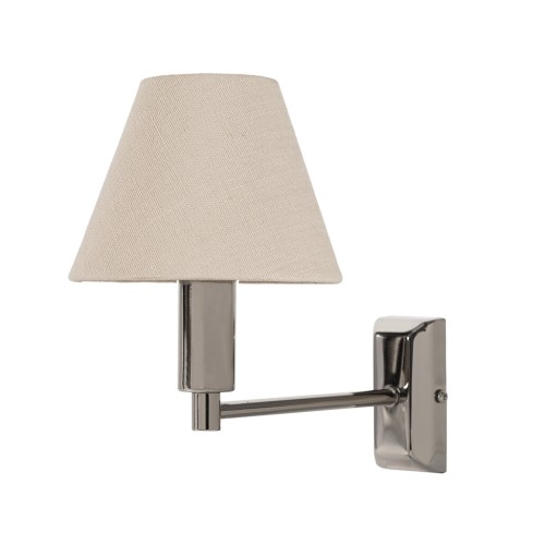 Brunswick Chrome Wall light - Warm White Shade