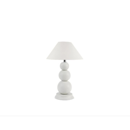 Bloomsbury Shingle Concrete Lampstand - Small + oliver 12" warm white