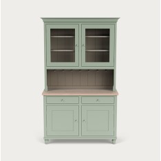 Suffolk 4ft Glazed Dresser - Sage