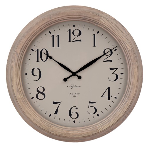 Harrison Wall Clock - 435mm - Seasoned Oak