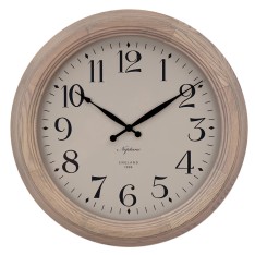 Harrison Wall Clock - 435mm - Seasoned Oak