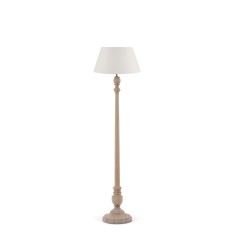 Highgate Floor Lamp, Seasoned Oak & Henry 15'' Shade in WW