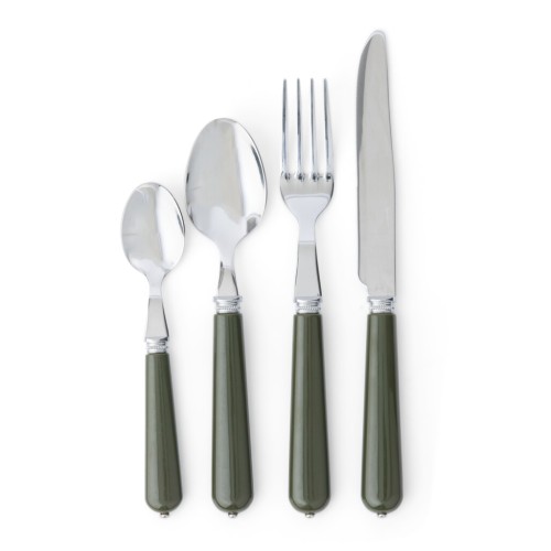 Handsworth 24pcs Cutlery Set - Olive