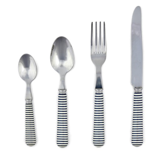 Salcombe 24pc Cutlery Set - Navy Stripe