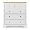 Chichester Tall Chest of Drawers - Shell