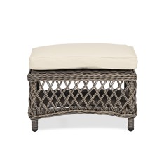 Harrington Footstool with Natural Cushion - Reed