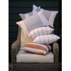 Evie Geometric Outdoor Cushion Cover 35x55cm - Burnt Sienna