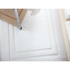 tapis de bains coton MASTRO RAPHAEL - ROMBI 70 x 140 cm bianco