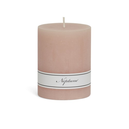 Blyton 7 x 9cm Pillar Candle - Potters Pink