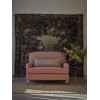 Olivia Loveseat - Linara Rhubarb - Pale Oak