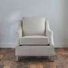 Matilda Armchair - Linara Smoke - Pale Oak