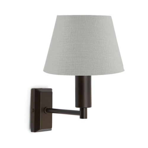 Brunswick Bronze Wall Light with Henry 7" shade CD