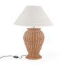 Athena Large Table Lamp & Oliver 22" Lampshade - Warm White