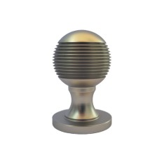 Barlow Half Beehive Knob - Nickel Satin