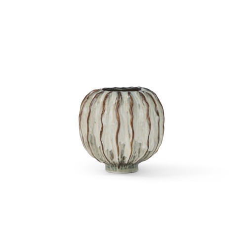 Lavington Vase, Round - Blue