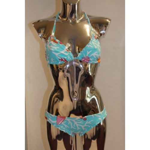 Maillot Abelia Seashell col.turquoise MANUEL CANOVAS