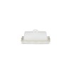 Bramley Butter Dish - Reactive White