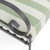 Cheltenham Sofa Armchair with Green Striped Cushions Set