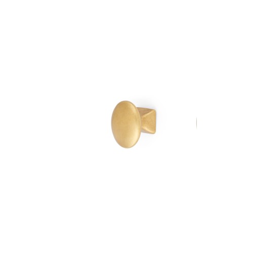 Warwick Button Knob - Flattened Brass