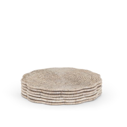 Ashcroft Round Placemat - Silver Reed - Set of 6