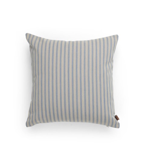 Fine Stripe Outdoor Cushion 43x43cm - Blue