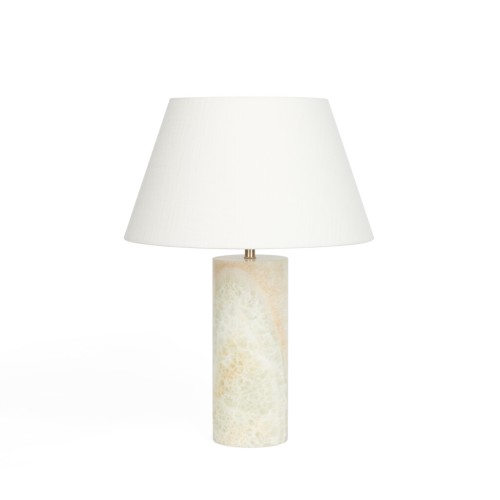 Delphi Lamp in Green with Henry 15'' Shade in WW