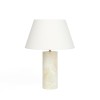 Delphi Lamp in Green with Henry 15'' Shade in WW
