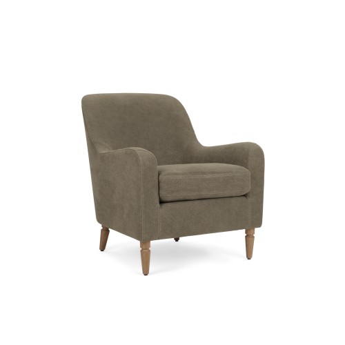 Walter Armchair - Chloe Moss - Natural Oak Legs