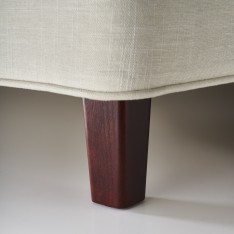Wooden/steel leg L1 Vispring