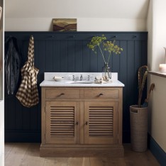 Edinburgh 1000 Undermount Washstand - Door - VO - Honed