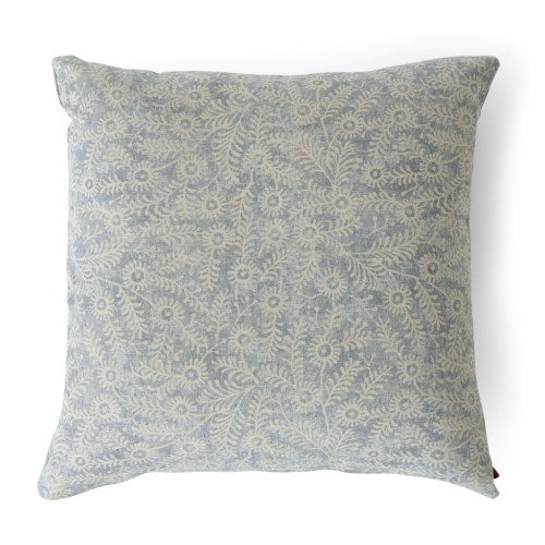 Grace Cushion 45x45cm, Orla, Flax Blue