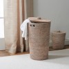 Ashcroft Round Laundry Basket 40x67cm - Silver Reed