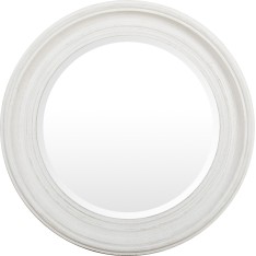 Buckingham 60 Round Mirror - Off White